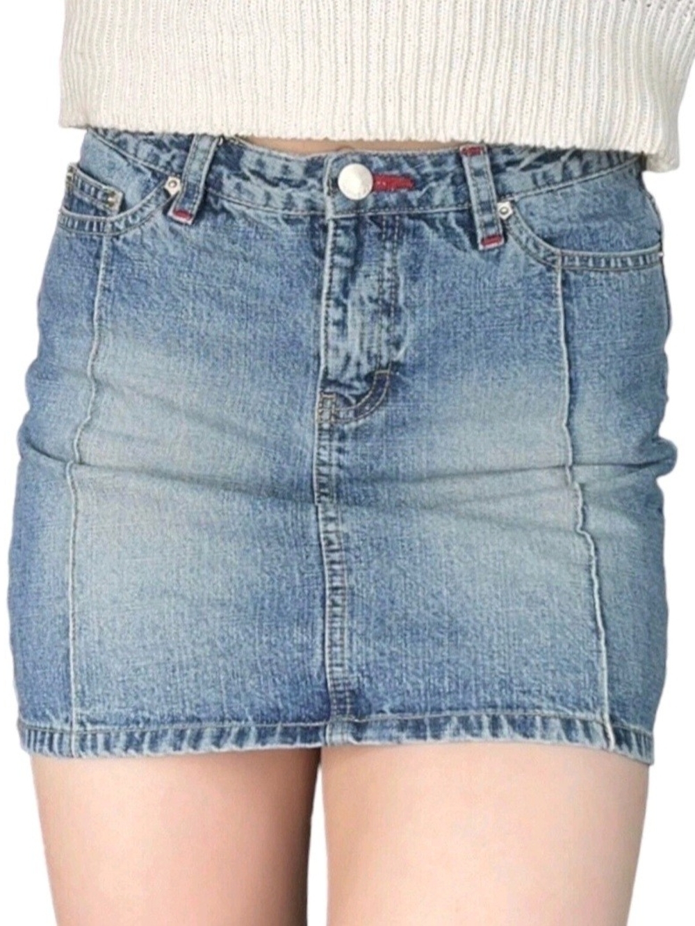 UNIONBAY  Blue Denim Mini Skirt